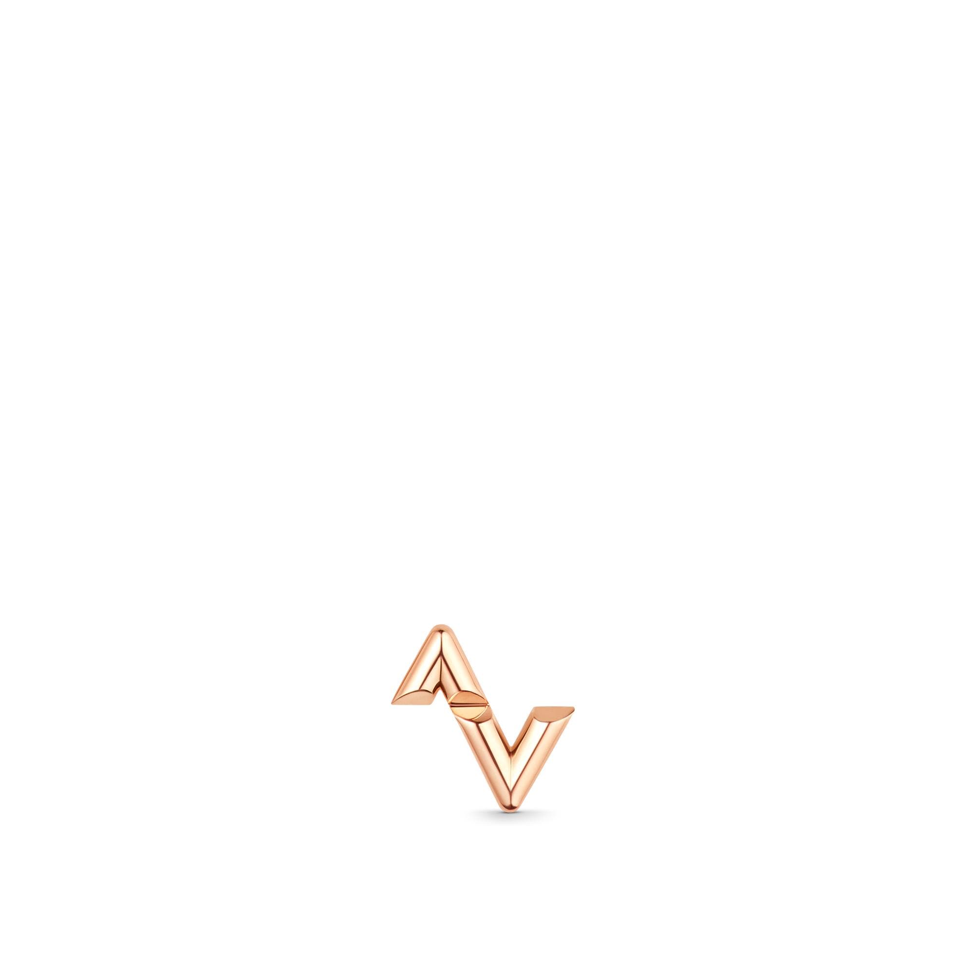 LV Volt Upside Down Stud, Pink Gold - Per Unit - Earrings - Q06085 